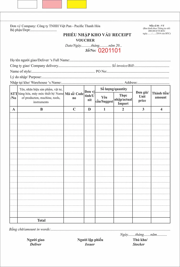 Phieu Nhap Kho Phieu Xuat Kho innhanh.pro .vn16