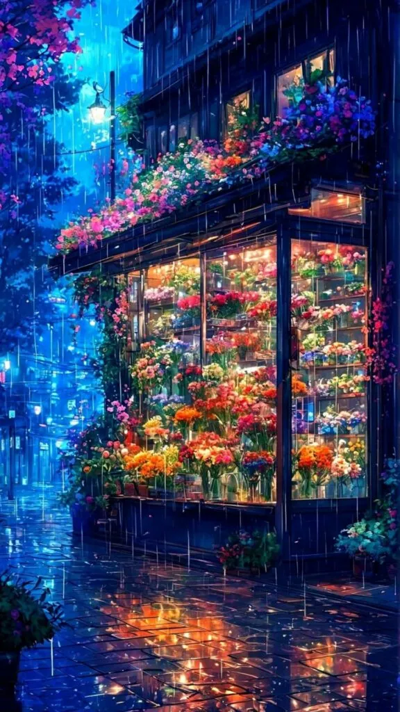 Cô gái ngồi trên thuyền ngắm trăng tròn trên mặt hồ yên bình, hình nền chill 4K cho điện thoại