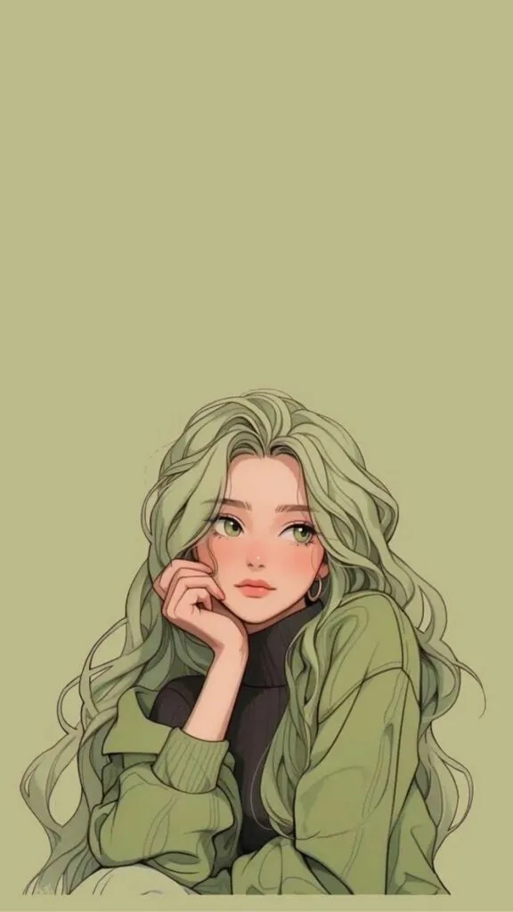 Hình nền điện thoại cute nữ tính với họa tiết hoa lá màu pastel nhẹ nhàng