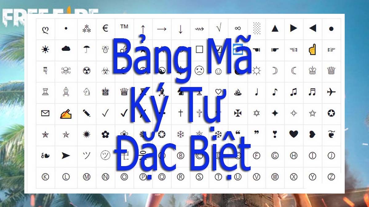 kí tự đặc biệt trong FF là công cụ tuyệt vời để bạn thể hiện cá tính và phong cách riêng