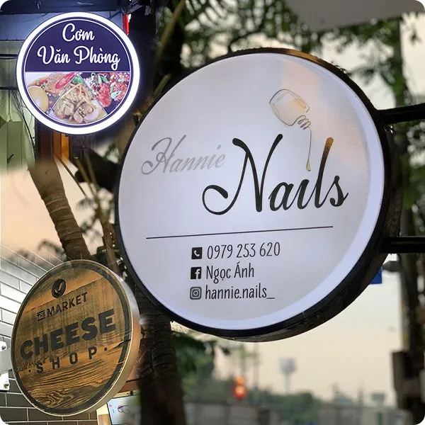 100+ Mẫu Bảng Hiệu Tròn Spa, Nail, Cafe Đẹp "Không Thể Rời Mắt" Bảng hiệu tròn không chỉ là công cụ quảng cáo mà còn là điểm nhấn nghệ thuật, giúp thương hiệu của bạn nổi bật giữa đám đông