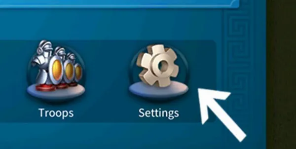 Code Rise of Kingdoms mới nhất 06/2025, cách nhập code Màn hình Hồ Sơ Thống Đốc, chọn Cài Đặt để nhập code RoK