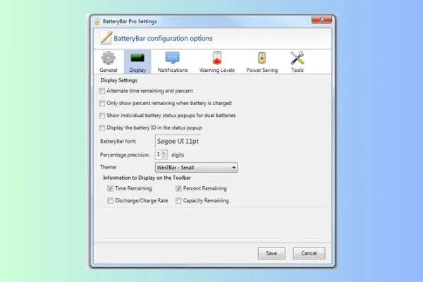 Cách xả pin laptop đúng cách & an toàn 2025 Battery Bar Pro, phần mềm quản lý pin laptop với nhiều tính năng nâng cao