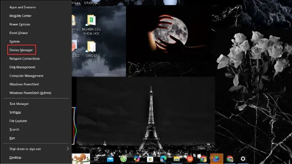 Cách khắc phục màn hình laptop bị thu nhỏ 2 bên đen đơn giản Bước 1: Mở 'Device Manager' trên Windows để xem thông tin phần cứng.