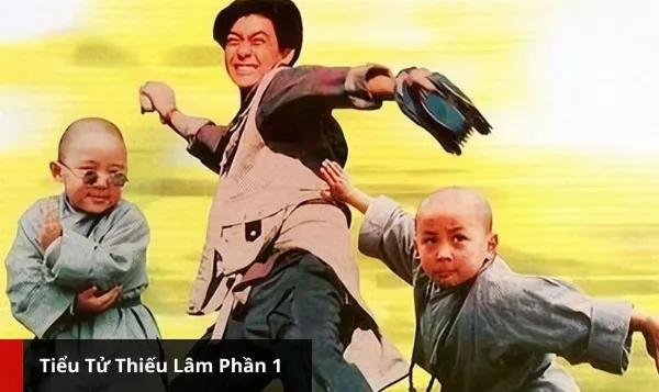Cảnh phim Tiểu Tử Thiếu Lâm phần 1 với Thích Tiểu Long và Hách Thiệu Văn