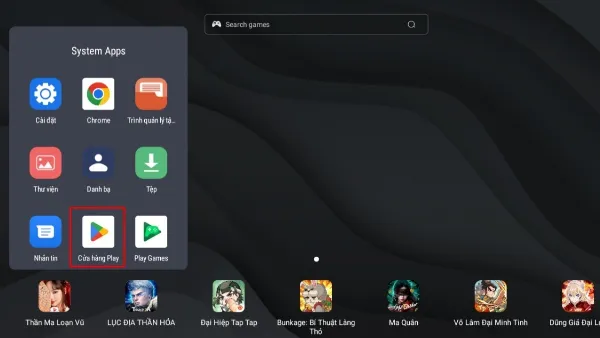 Hướng dẫn tải Hay Day trên laptop đơn giản, chi tiết nhất Chọn System App và mở cửa hàng CH Play trong LDPlayer để đăng nhập tài khoản Google