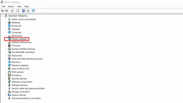 9 cách khắc phục laptop lên màn hình nhưng không chạy hiệu quả Chọn thiết bị muốn update Driver