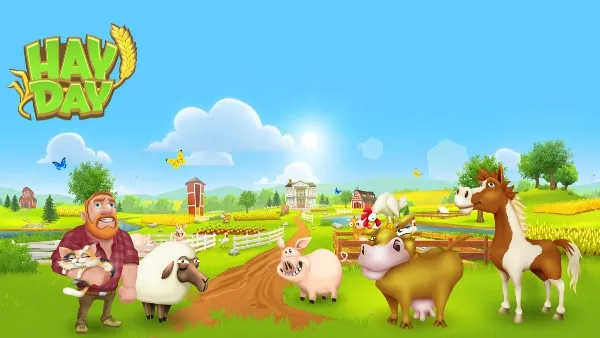 Hướng dẫn tải Hay Day trên laptop đơn giản, chi tiết nhất Giao diện game nông trại Hay Day mô tả hoạt động trồng trọt và chăn nuôi