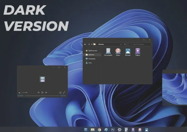 Cách tiết kiệm pin laptop Windows 11 hiệu quả, đơn giản nhất Giao diện Windows 11 ở chế độ tối (Dark Mode)