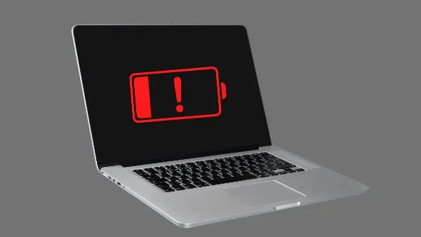 Hình ảnh minh họa lỗi pin laptop bị chai hoặc hỏng