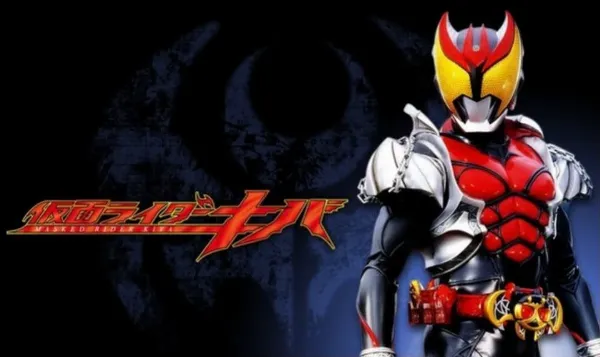 Kamen Rider Kiva trong một cảnh phim, Haga Yuria đóng vai phụ trong series này