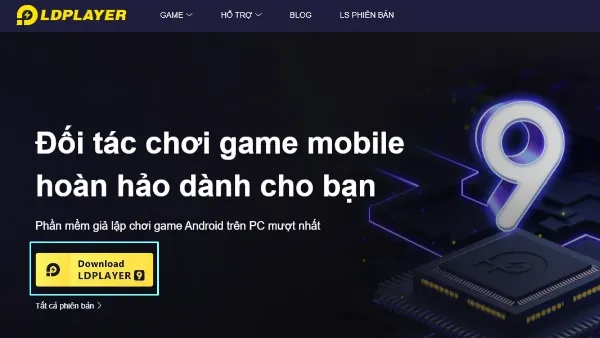 Hướng dẫn tải Hay Day trên laptop đơn giản, chi tiết nhất Nhấn nút Download LDPLAYER trên website để tải giả lập về máy tính