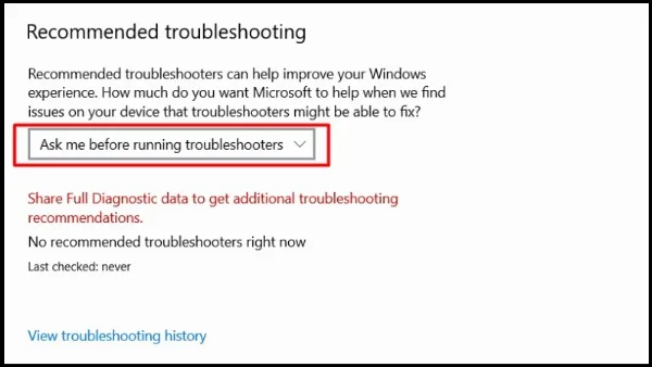 9 cách khắc phục laptop lên màn hình nhưng không chạy hiệu quả Nhấn vào mũi tên chỉ xuống