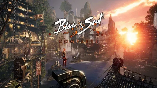 Cấu hình chơi Blade And Soul trên laptop chi tiết, chuẩn xác Nhân vật đang thực hiện khinh công trong môi trường game Blade and Soul