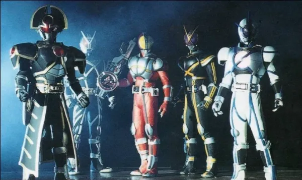 Poster quảng bá cho Kamen Rider 555, bộ phim nổi bật nhất của Haga Yuria