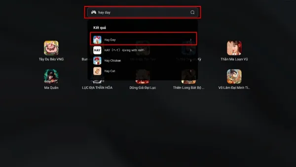 Hướng dẫn tải Hay Day trên laptop đơn giản, chi tiết nhất Sử dụng thanh tìm kiếm trên giao diện chính LDPlayer để tìm kiếm game Hay Day