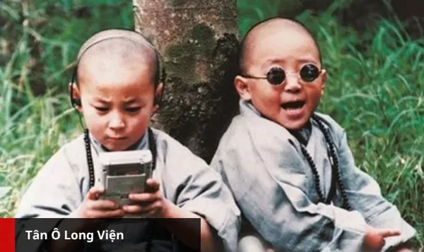 Thích Tiểu Long và các diễn viên trong phim Tân Ô Long Viện (New Shaolin Temple)