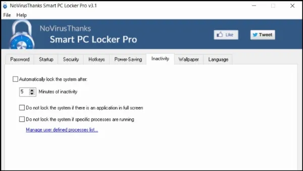 8 cách khóa màn hình laptop Windows đơn giản, hữu hiệu Thiết lập thời gian tự động khóa màn hình khi không hoạt động trong tab Inactivity