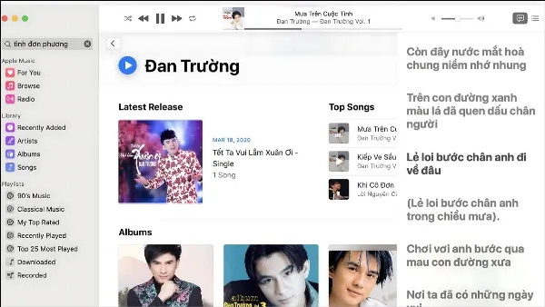 Cách tải nhạc về laptop Windows, MacBook đơn giản, nhanh chóng Tìm kiếm và chọn bài hát trong ứng dụng Nhạc trên macOS để tải về máy