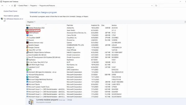 9 cách khắc phục laptop lên màn hình nhưng không chạy hiệu quả Tìm và click chuột trái vào phần mềm bạn vừa cài đặt