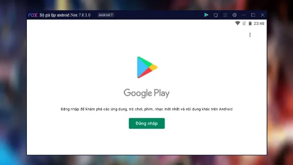Cách tải, cài đặt Liên Quân Mobile trên laptop, máy tính đơn giản Yêu cầu đăng nhập tài khoản Google Play để tải ứng dụng trên giả lập