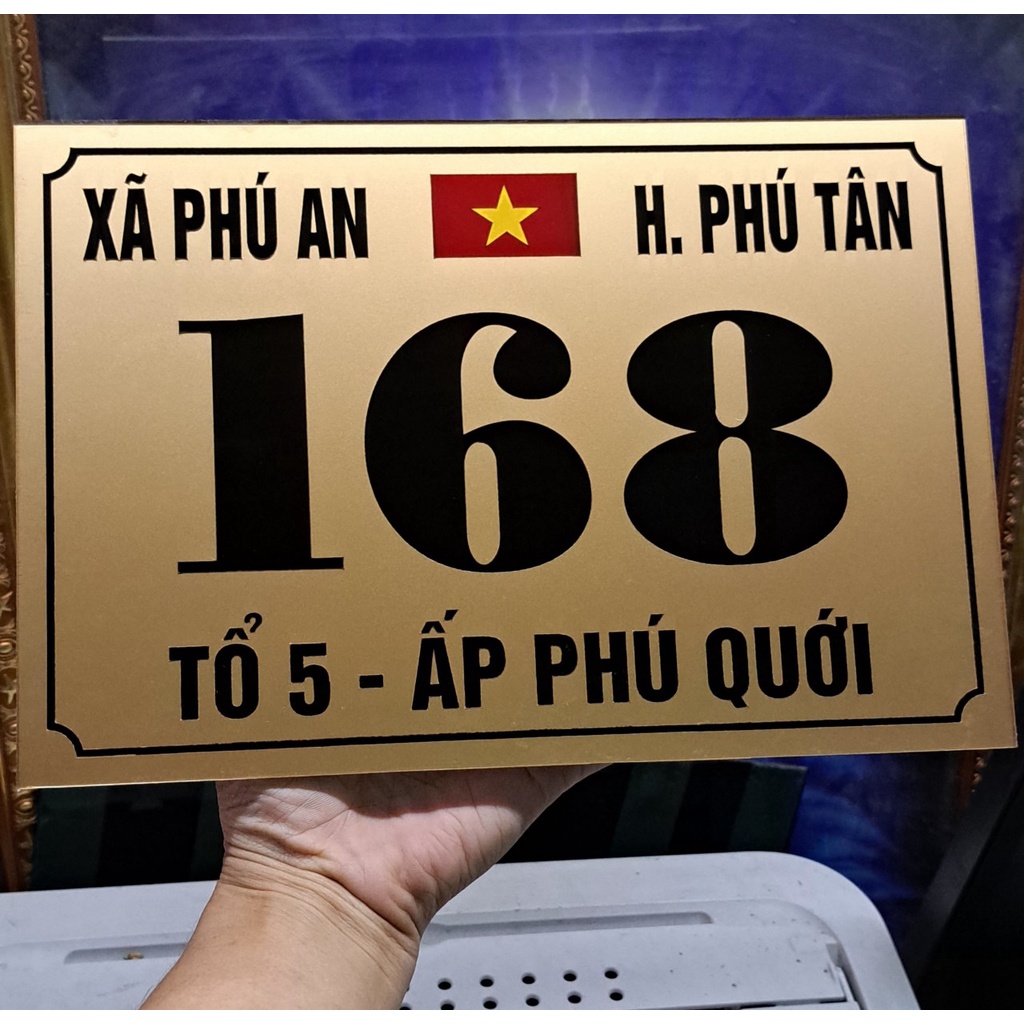 BIỂN, BẢNG CÔNG TY,Alcorest in UV nội dung, ngoài trời BCT-QC24H006 bien so nha co viet nam 1