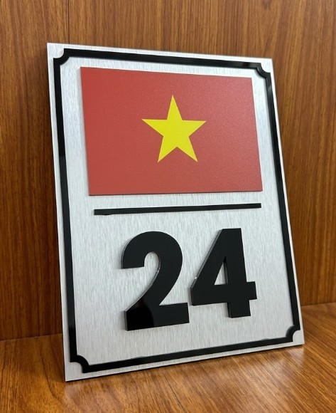 BIỂN, BẢNG CÔNG TY,Alcorest in UV nội dung, ngoài trời BCT-QC24H006 bien so nha co viet nam 27