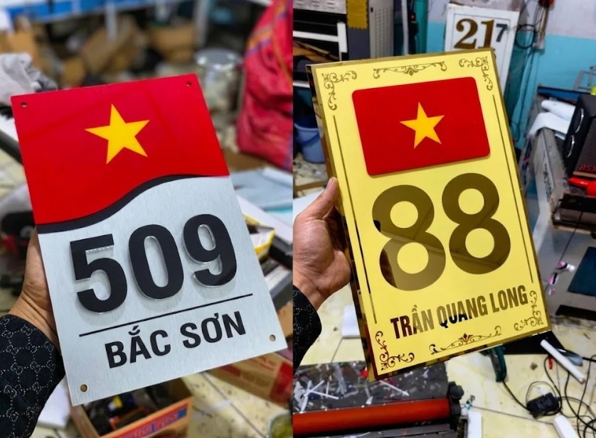 BIỂN, BẢNG CÔNG TY,Alcorest in UV nội dung, ngoài trời BCT-QC24H006 bien so nha co viet nam 28