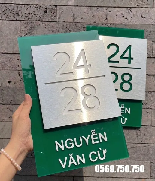 Biển số nhà alu và mica đẹp 2026