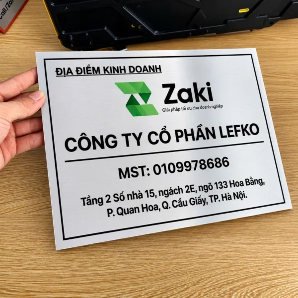 Biển tên công ty đẹp bang dia diem kinh doanh 3