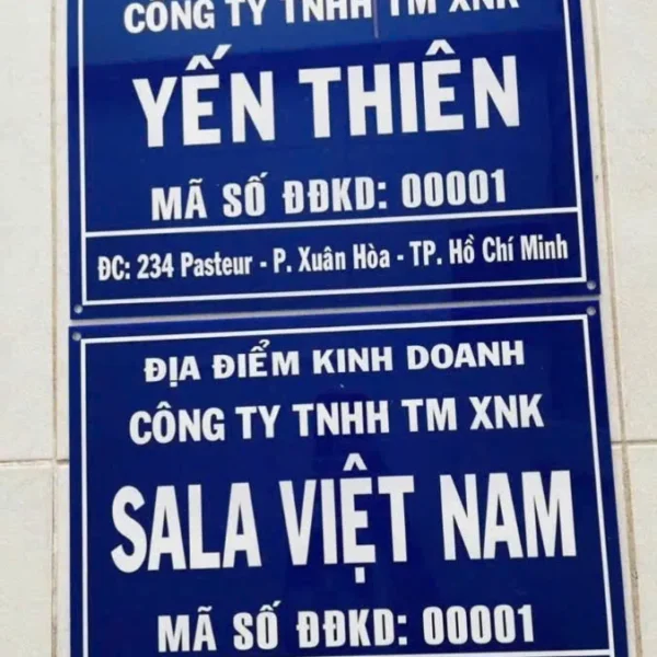 Biển tên công ty đẹp bang dia diem kinh doanh 7