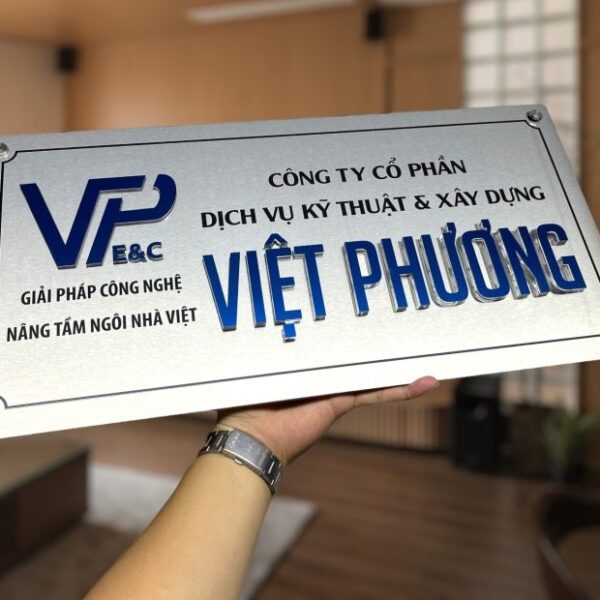 Bảng tên công ty inox bang ten cong ty 1