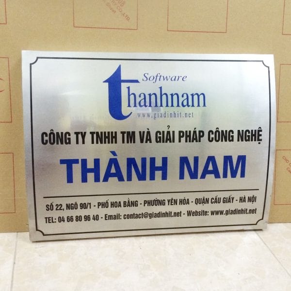 Bảng tên công ty inox bang ten cong ty 1