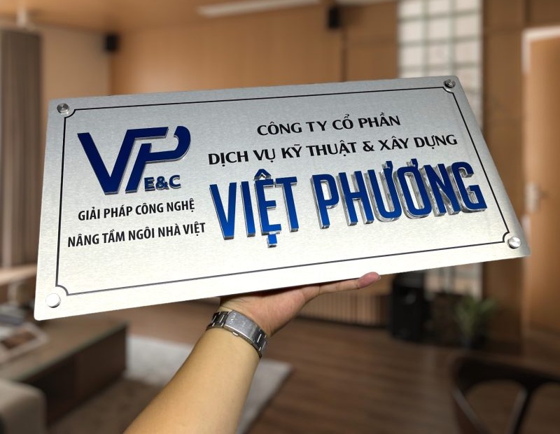 Bảng tên công ty inox bang ten cong ty 1
