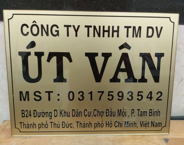 Bảng tên công ty inox bang ten cong ty 4