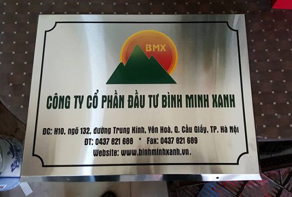 Bảng tên công ty inox bang ten cong ty inox 8