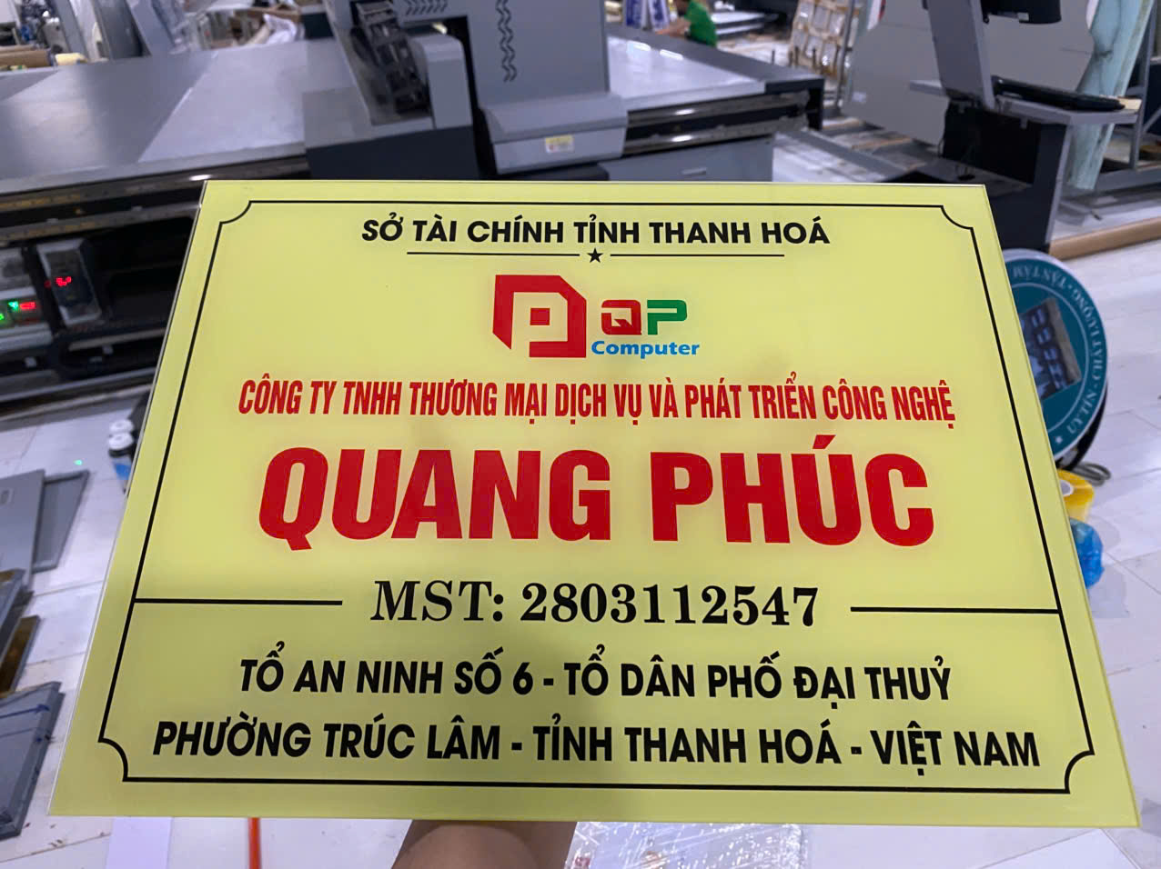 Biển công ty inox 20x30cm bien cong ty 4