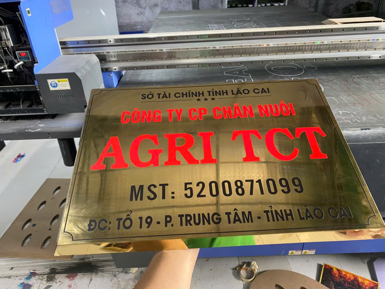 Biển công ty inox 20x30cm bien cong ty 5
