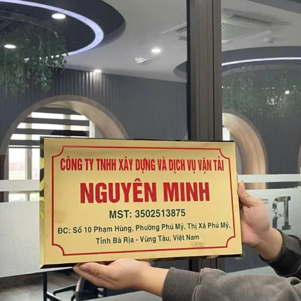 Biển tên công ty đẹp bien cong ty bien ho kinh doanh 4