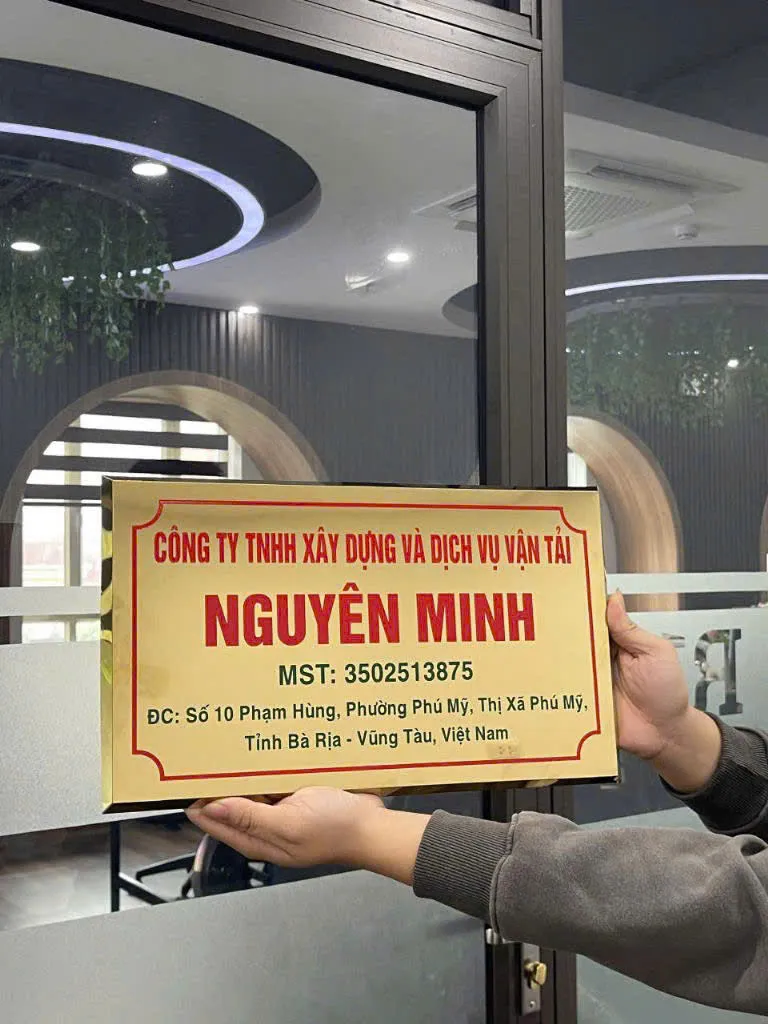 Biển hộ kinh doanh mica và alu 20x30cm bien cong ty bien ho kinh doanh 4