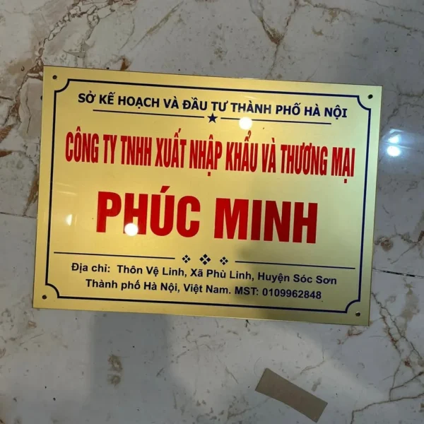Biển tên công ty đẹp bien cong ty bien ho kinh doanh 9