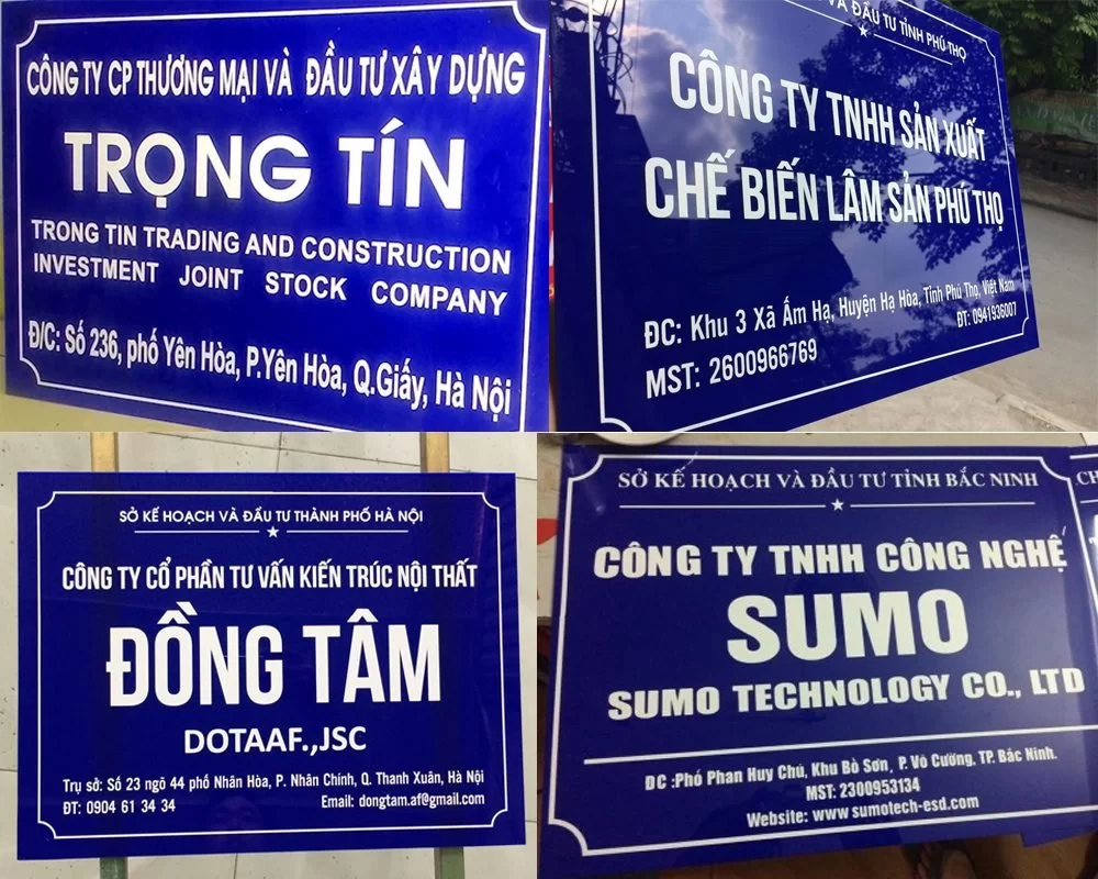 Làm Bảng Hiệu Công Ty bien cong ty mica 2