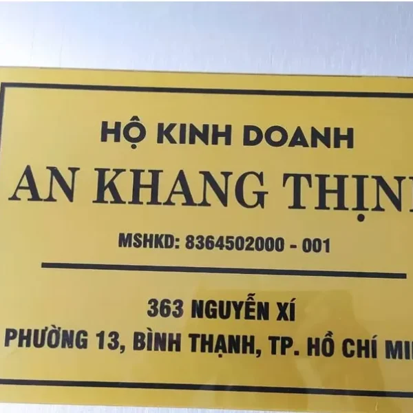 Biển tên công ty đẹp bien ho kinh doanh 9